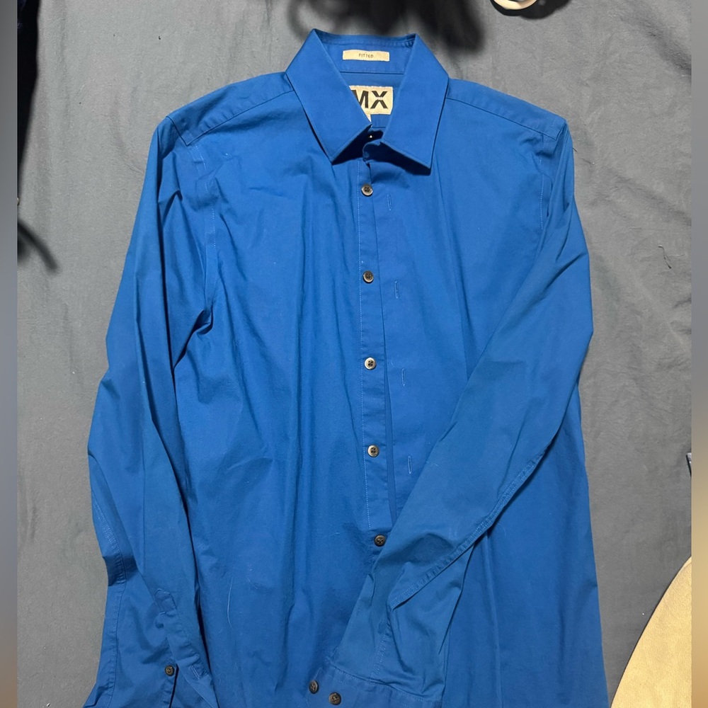 Men's Blue Dress Shirt